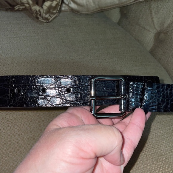 Authentic Gucci crocodile belt (unisex) - Picture 5 of 16
